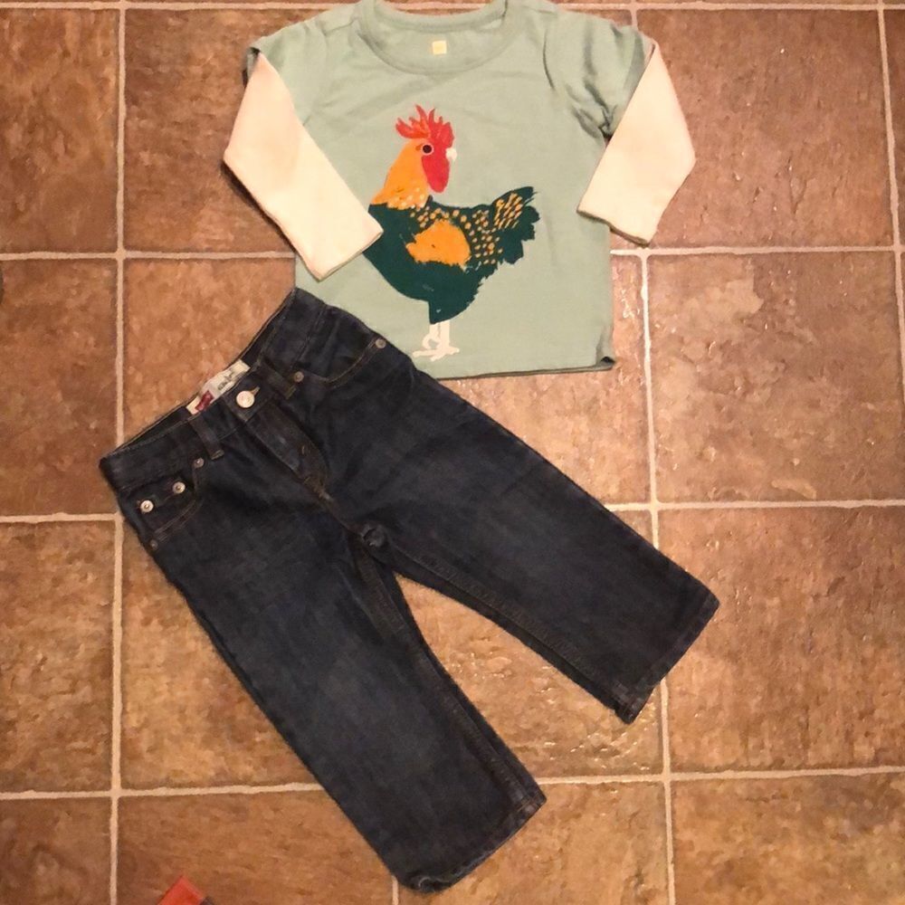 Adorable Levi’s and Tea Outfit